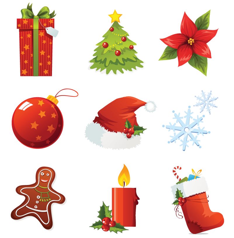free vector Christmas Vector Icons